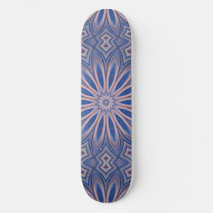 Skateboard Planche à roulettes, kaléidoscope abstrait, fleur