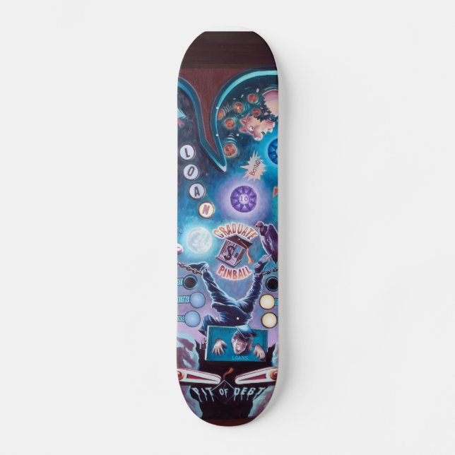 Skateboard Planche à roulettes licenciée de flipper (Recto)