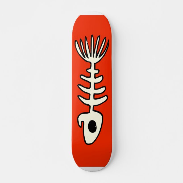 Skateboard Planche à roulettes morte de poissons (Devant)