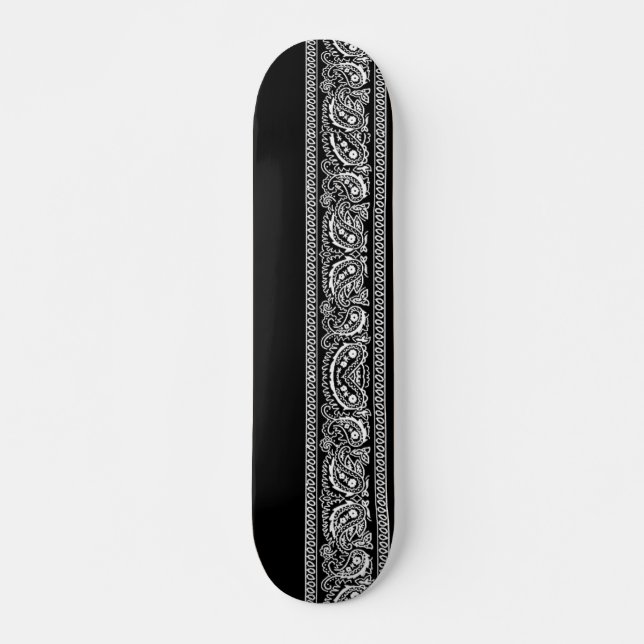 Skateboard Planche à roulettes noire de Paisley pro (Devant)