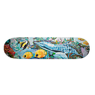 Skateboard Planche à roulettes océanique de créatures de mer