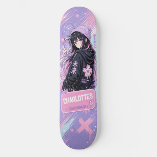 Skateboard Planche à roulettes pastel et rose personnalisée p