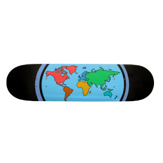 Skateboard Planche à roulettes plate de la terre