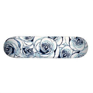 Skateboard Planche à roulettes poussiéreuse de roses