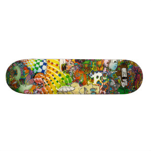 Skateboard Planche à roulettes psychédélique