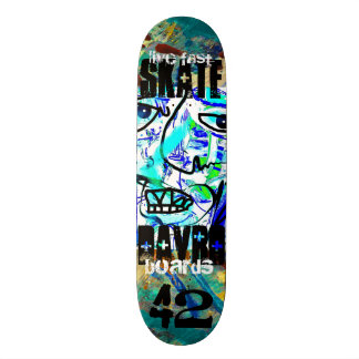 Skateboard planche à roulettes rapide vivante