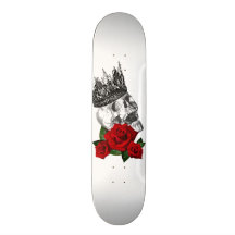 Planche à roulettes ROSE de CRÂNE de COURONNE