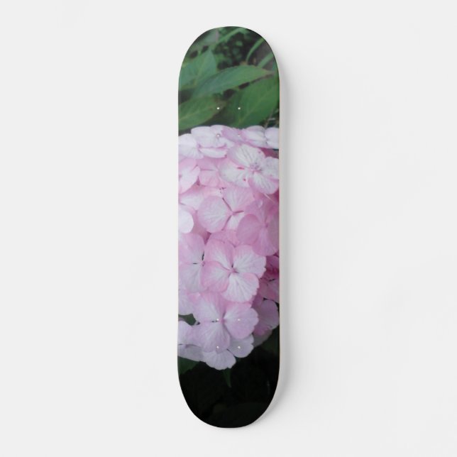Skateboard Planche à roulettes rose Hydrangia (Recto)