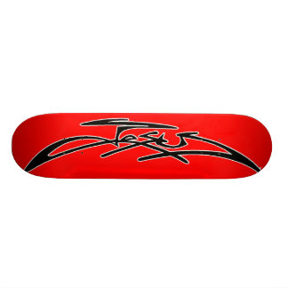 Skateboard Planche à roulettes rouge de Jésus