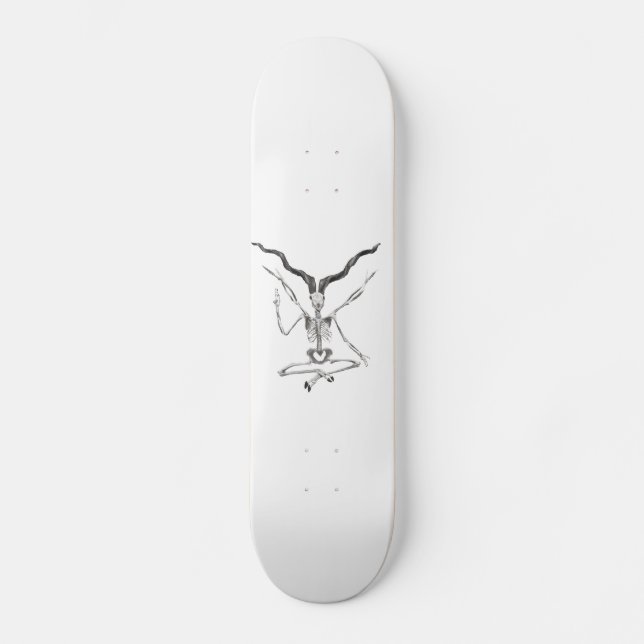 Skateboard Planche à roulettes squelettique de Baphomet (Recto)