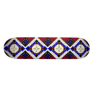 Skateboard Planche à roulettes tribale, bonheur, Natif