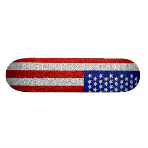Skateboard Planche à roulettes vintage de drapeau américain