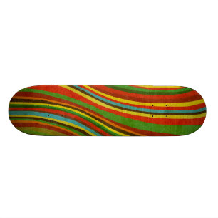 Skateboard planche à roulettes vintage de texture de vague