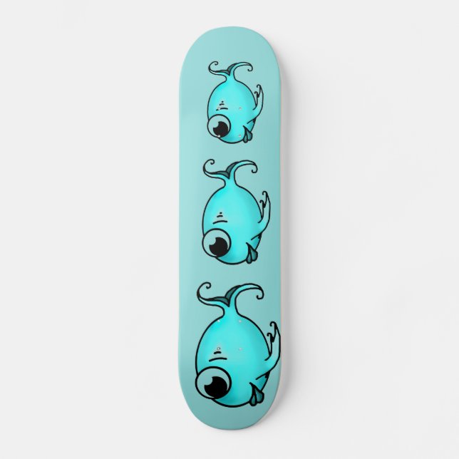 Skateboard Planche à voile Blue Fish (Recto)