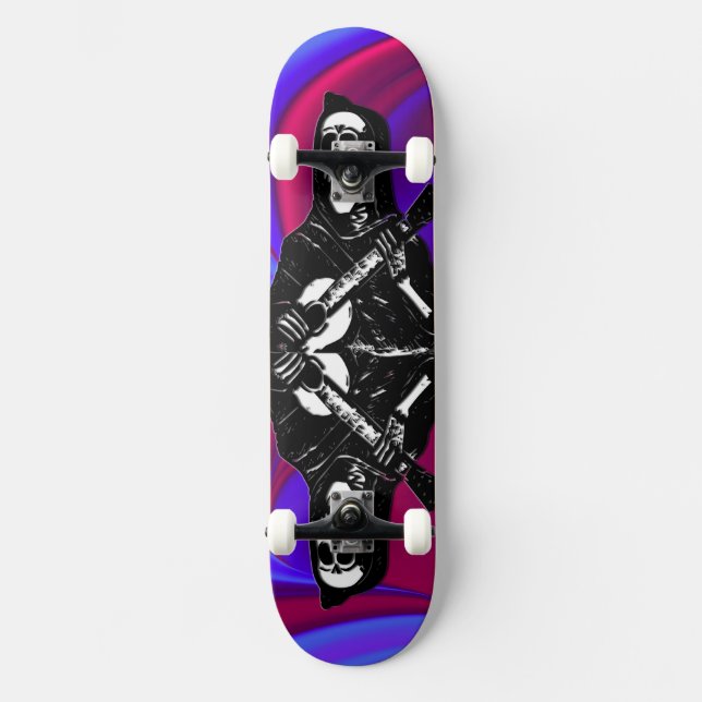 Skateboard Planche de patinage en violet (Recto)