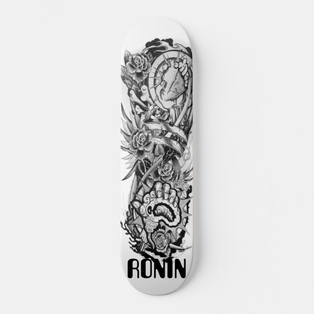 Skateboard Planche de planche à roulettes rose en métal Drago (Recto)