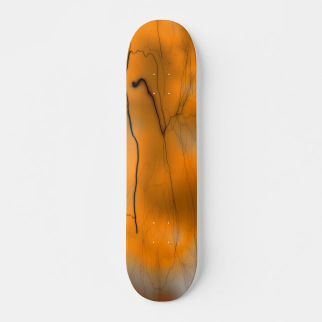 Skateboard Planche orange (Devant)
