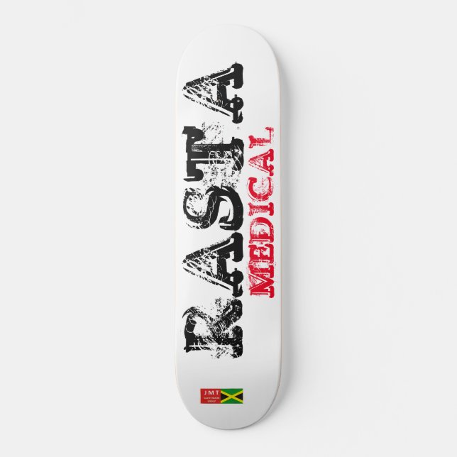 SKATEBOARD PLANCHERS MÉDICALES RASTA (Recto)