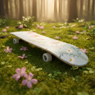Skateboard Planches à aquarelles florales Conception botani