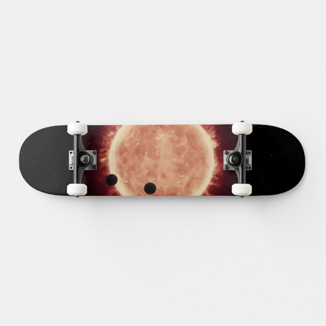 Skateboard Planètes Transitant Red Nwarf Star Dans Trappist-1 (Horz)