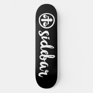 Skateboard Plaque de logo officielle du panneau latéral
