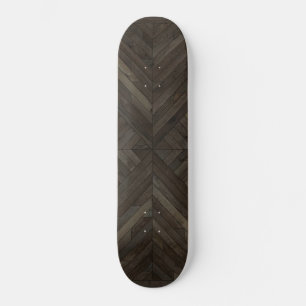 Skateboard Plaque Vintage en bois noir Ayumi