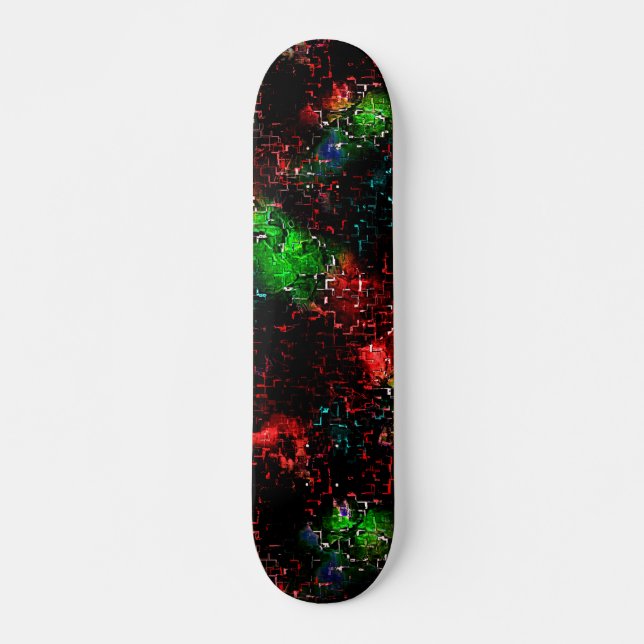 Skateboard Plaques de couleur flashy sous traces sombres et m (Devant)