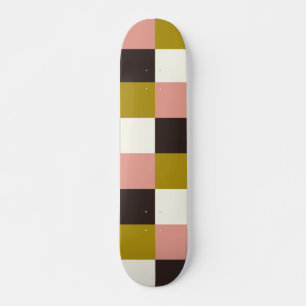 Skateboard Plat d'ivoire au chocolat rose or