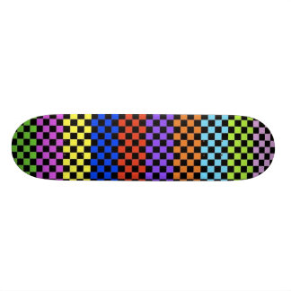 Skateboard Plate-forme Checkered colorée
