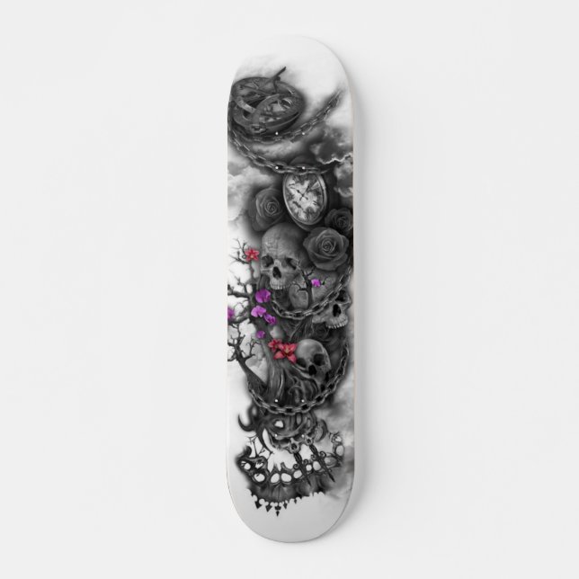 Skateboard Plate-forme de crâne de MIA de DOA (Devant)