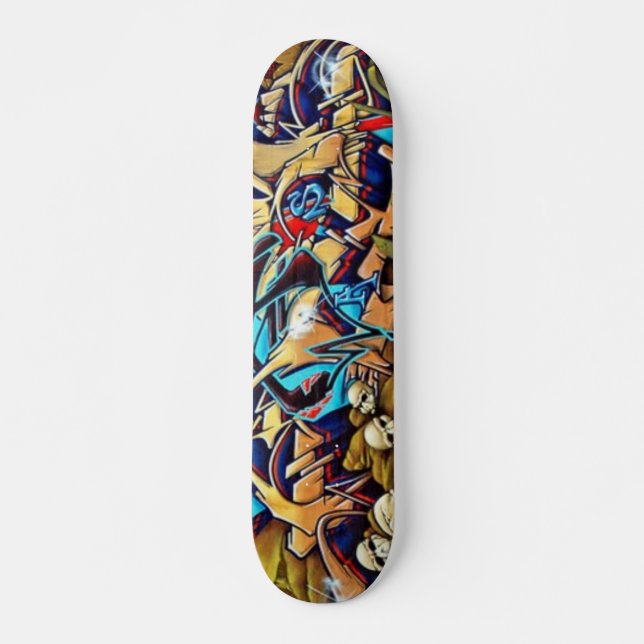 Skateboard Plate-forme de Graff de crâne (Devant)