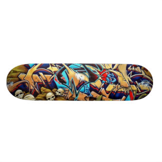 Skateboard Plate-forme de Graff de crâne