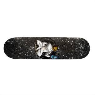 Skateboard Plate-forme "de méditation d'homme de l'espace"