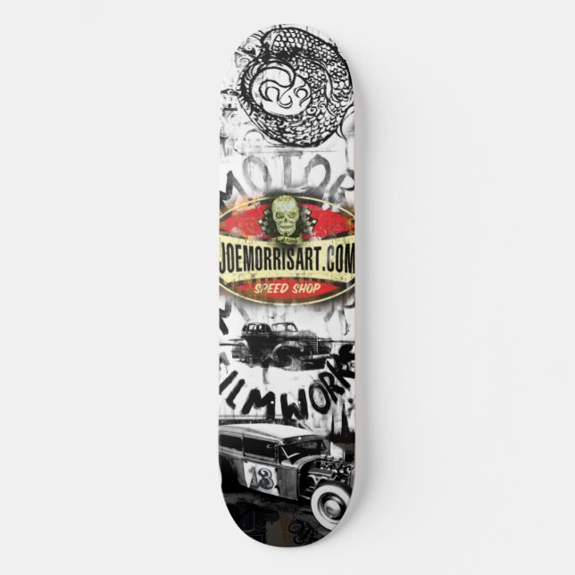 Skateboard Plate-forme de Moto d'art de Joe Morris (Recto)