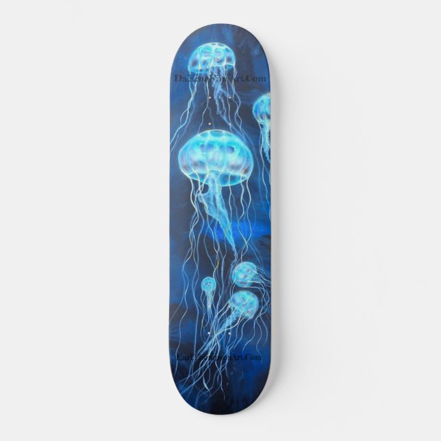 Skateboard Plate-forme de patin de méduses de crâne (Recto)