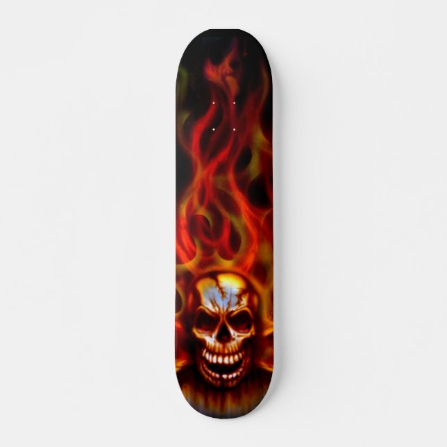 Skateboard Plate-forme de patin du feu de crâne (Devant)