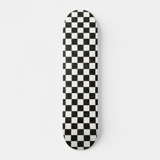Skateboard Plate-forme de planche à roulettes de damier (Devant)