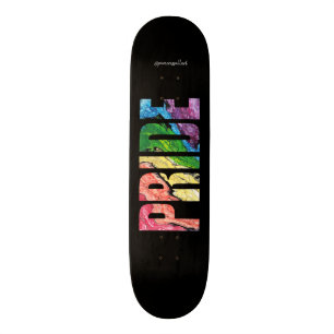 Skateboard Plate-forme de planche à roulettes de gay pride d