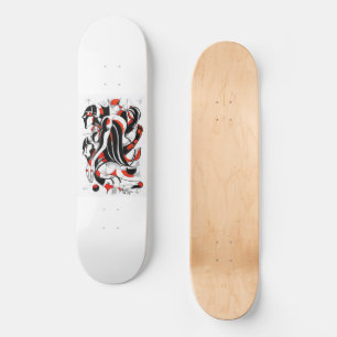 Skateboard Plate-forme de skate-forme Bouddha rouge