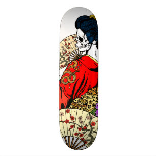 Skateboard Plate-forme de squelette de geisha