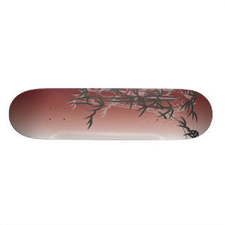 Skateboard Plate-forme en bambou rouge