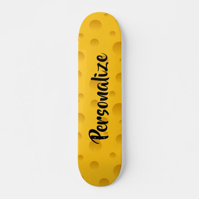 Skateboard Plate-forme jaune nommée faite sur commande de (Devant)