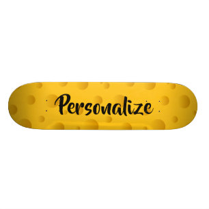 Skateboard Plate-forme jaune nommée faite sur commande de