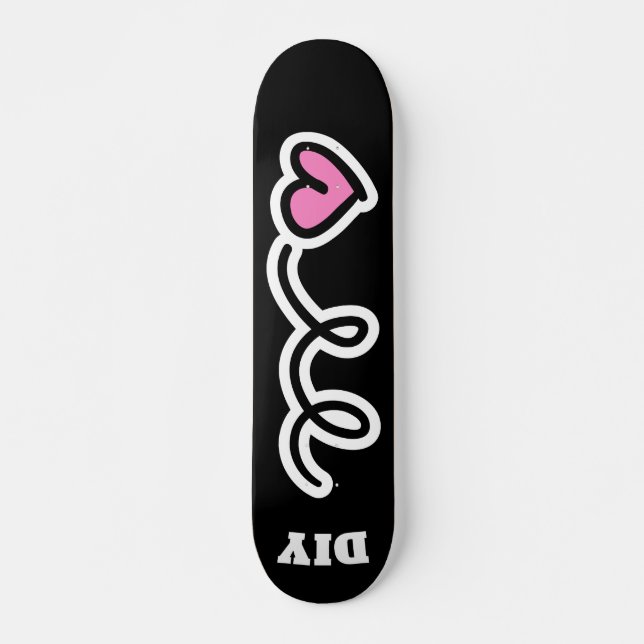 Skateboard Plate-forme rose faite sur commande de planche à (Devant)