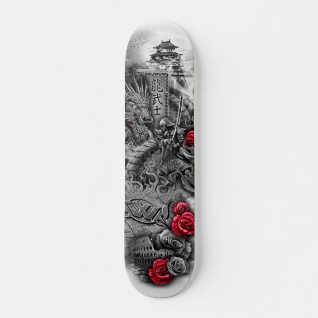 Skateboard Plate-forme samouraï de la mort (Devant)