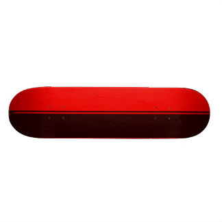 Skateboard Plate-forme simple à moitié noire et rouge de