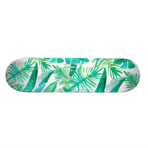 Skateboard Plate-forme tropicale de feuille par conception de