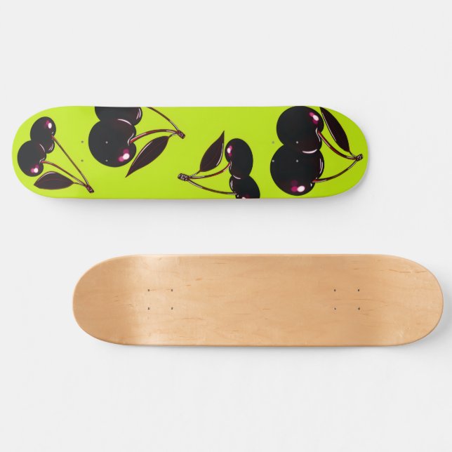 Skateboard Plateau de planche à roulettes Cerises foncées (Horz)