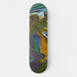 Skateboard Plateau de skate abstrait 3 couleurs indécis