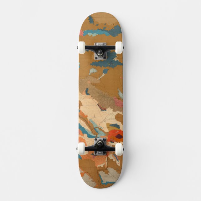 Skateboard Plateau du Nevada géologique (Recto)